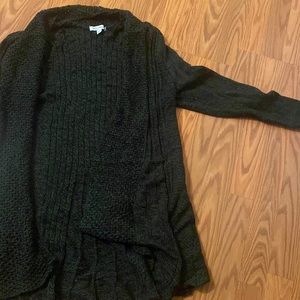 Dark green, cardigan sweater